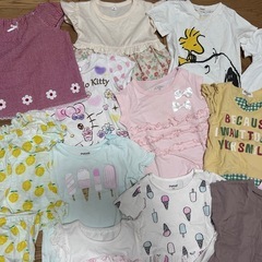 ベビー　キッズ　服　Tシャツ　ワンピース　80サイズ　女の子　まとめ売りの画像