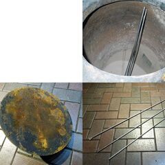札幌内近郊限定 NARAYANI JAPAN 業務用タンドール窯 タンドリー釜 ナン タンドリーチキン インド料理 炭 調理器具 現状動作未確認 新道東店の画像