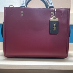 早めに取り引き出来る方【使用2回/美品】coach ローグ 25・カラーブロックハンドバッグ 2wayの画像
