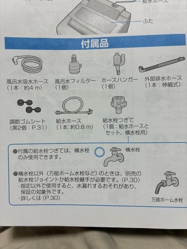 パナソニック全自動電気洗濯機