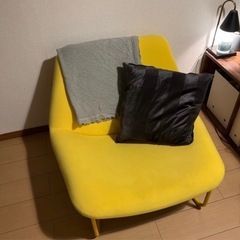 【IKEA】ソテナス  パーソナルチェア,イエロー ソファの画像