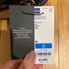 【新品】GU ウェッジサンダル　Mの画像