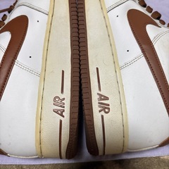 NIKE NIKE Air Force 1 ホワイト/ブラウン　29の画像