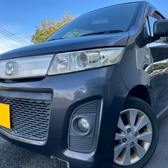 月々8千円〜分割払い可‼️ 車検2年付き！【名義変更代込み】☆マツダ AZワゴン カスタムスタイルXS☆HDDナビ付き☆走行中DVD見れます☆プッシュスタート☆ドライブレコーダー付きのフル装備☆純正アルミ☆そのまま乗って帰れます！の画像