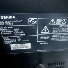 決まりました。TOSHIBA REGZA 32ZP2の画像