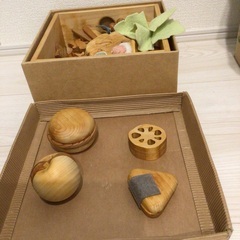 山のくじら舎　木のままごとセット　11年前購入の画像