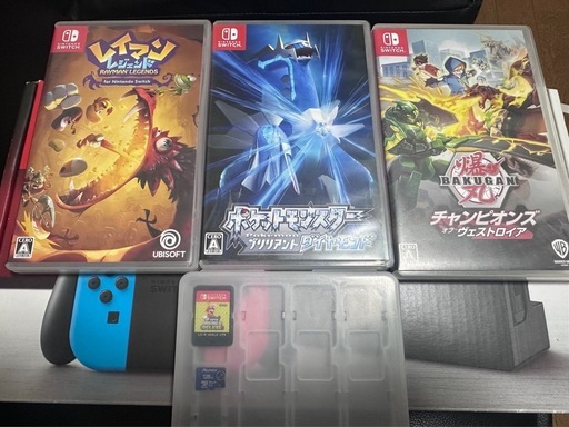 Nintendo Switch 本体セット + ゲーム4本 + 追加コントローラー3個