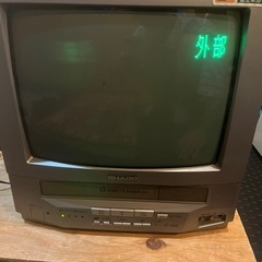 SHARP テレビデオ　の画像