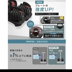 NEWモデル可変式ダンベル24kg2個セットの画像