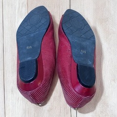 TRUSSARDI トラサルディ ローヒールシューズ ワインレッドの画像