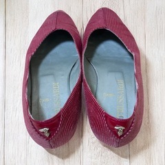 TRUSSARDI トラサルディ ローヒールシューズ ワインレッドの画像
