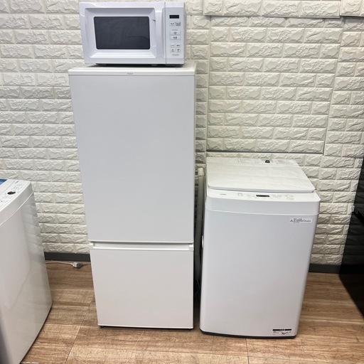 配送設置0円で??冷蔵庫&洗濯機✨電子レンジ　容量大きめ‼️
