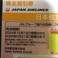 JAL優待券２枚の画像