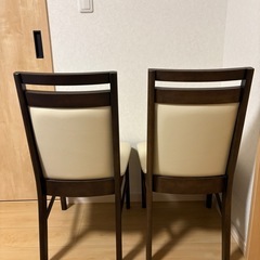 ニトリ ダイニングチェア2脚の画像