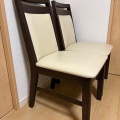 ニトリ ダイニングチェア2脚の画像