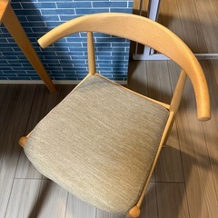 ニトリ ダイニングテーブル＆チェア2脚セットの画像