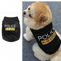 新品・未使用　ペット服　警察官コスプレ　Mサイズの画像