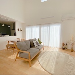 ニトリ　木製フレーム 2〜3人掛け　ソファの画像