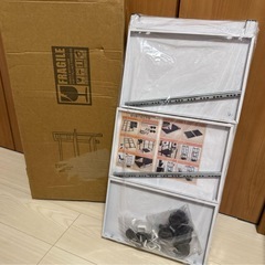 キッチンラック レンジラック 3段 スライド式棚板 ストッパーキャスター 棚の画像