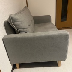 【値下げ中です！⠀】引越し予定のため早い者勝ちです！2人掛けソファナパ2 の画像