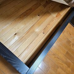 ★無料★IKEA MALM ベッド ブラックブラウン マットレス付(日本ベッド) イケア クイーンサイズベッド★引取限定(渋谷区)★の画像