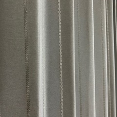 カーテン　グレー　210×100cm 2枚　ラメ入り　　レースカーテンの画像