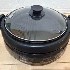 タイガー グリルなべ ホットプレート CQE-B200 THの画像