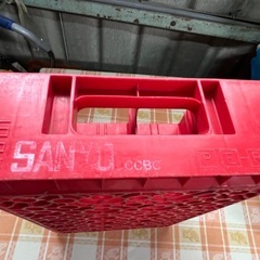 昭和レトロ　コカコーラ 瓶ケース 空箱 赤プラスチックケース の画像