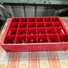 昭和レトロ　コカコーラ 瓶ケース 空箱 赤プラスチックケース の画像