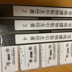 宅建試験対策講座通信教材セットの画像