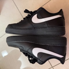 ナイキ エアフォース1 ブラック/ホワイト　 26cmの画像
