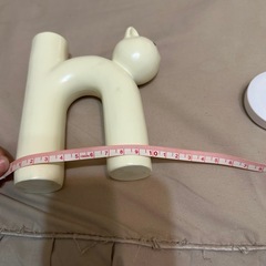 猫 花瓶 一輪挿し ホワイトの画像