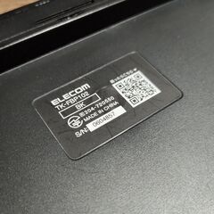 ELECOM エレコム Bluetooth 軽量 薄型 3台同時マルチペアリング パンタグラフ式 ワイヤレス ミニキーボード TK-FBP102BK ブラックの画像