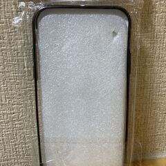 【新品未使用】★ iPhoneX XS TPUクリアケース リング付き メッキ風バンパー ブラック★の画像
