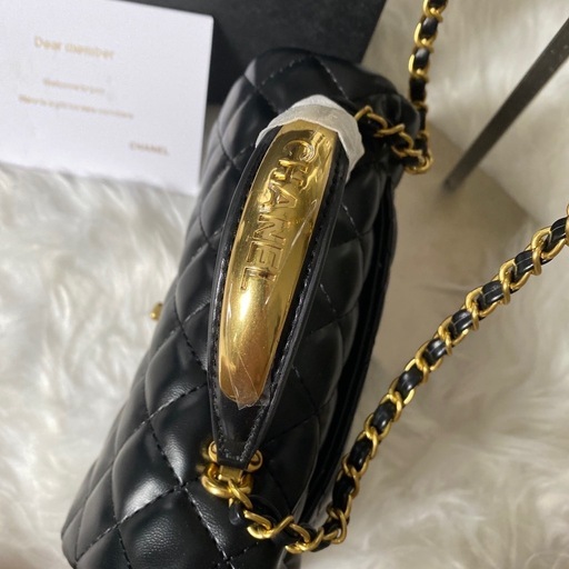 CHANEL 持ち手ゴールド　ショルダーバッグ　ノベルティ