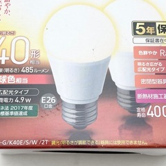 【未使用】LED電球 2個 Panasonic LDA5L-Gの画像