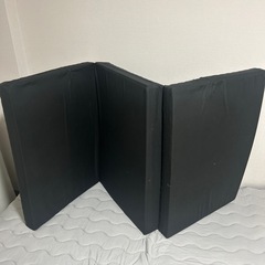 マットレス　シングル　三つ折り　ブラックの画像