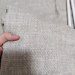 カフェカーテン　約100㌢×75㌢　サリュ　2枚セット　突っ張り棒付きの画像