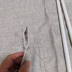 カフェカーテン　約100㌢×75㌢　サリュ　2枚セット　突っ張り棒付きの画像