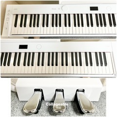 【極美品】CASIO 電子ピアノ 木製鍵盤 PX-S7000WE【無料配送可能】の画像