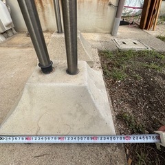 物干し台2個セット　ステンレス　コンクリートの画像