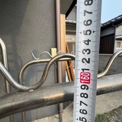 物干し台2個セット　ステンレス　コンクリートの画像