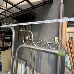 物干し台2個セット　ステンレス　コンクリートの画像