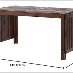 IKEA エップラロー テーブル 廃盤(140〜260)の画像