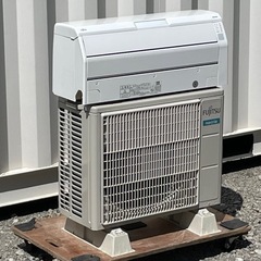 取付け可 ! !◇富士通 エアコン 8畳用 2021年 ノクリア 内部クリーン100V お掃除機能 AS-R251L 高圧洗浄済み！!の画像