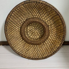 藁の帽子の画像