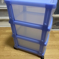 プラッチックケース収納　３段の画像