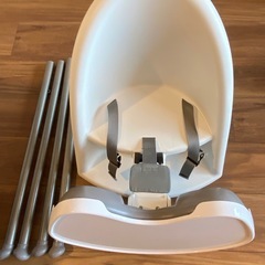 【美品】ベビービョルン ハイチェア グレー　ハーネス付の画像
