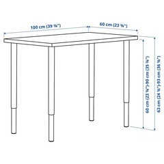 【9/23中引渡し】IKEA デスク 1000×600 olov の画像