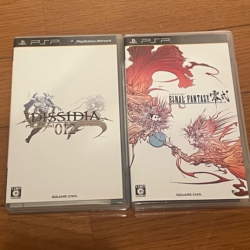 動作確認済】PSPソフト 2個セット DISSIDIA 012 FINAL FANTASY